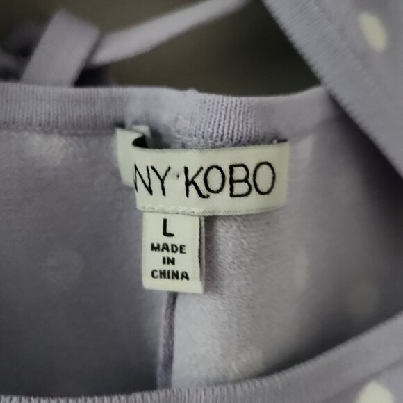 Ronny Kobo Collection Lavender Polka Dot Dress - Picture 8 of 8